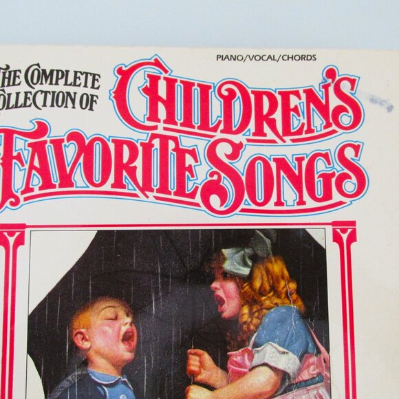 Complete Collection of Children's Favorite Songs Vintage Sheet Music Songbook - Picture 2 of 5